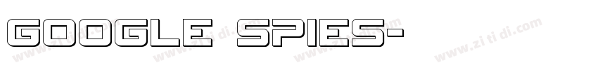 Google spies字体转换